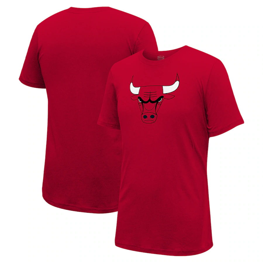 Unisex Chicago Bulls Stadium Essentials Red Primary Logo T-Shirt - Puhuasuan