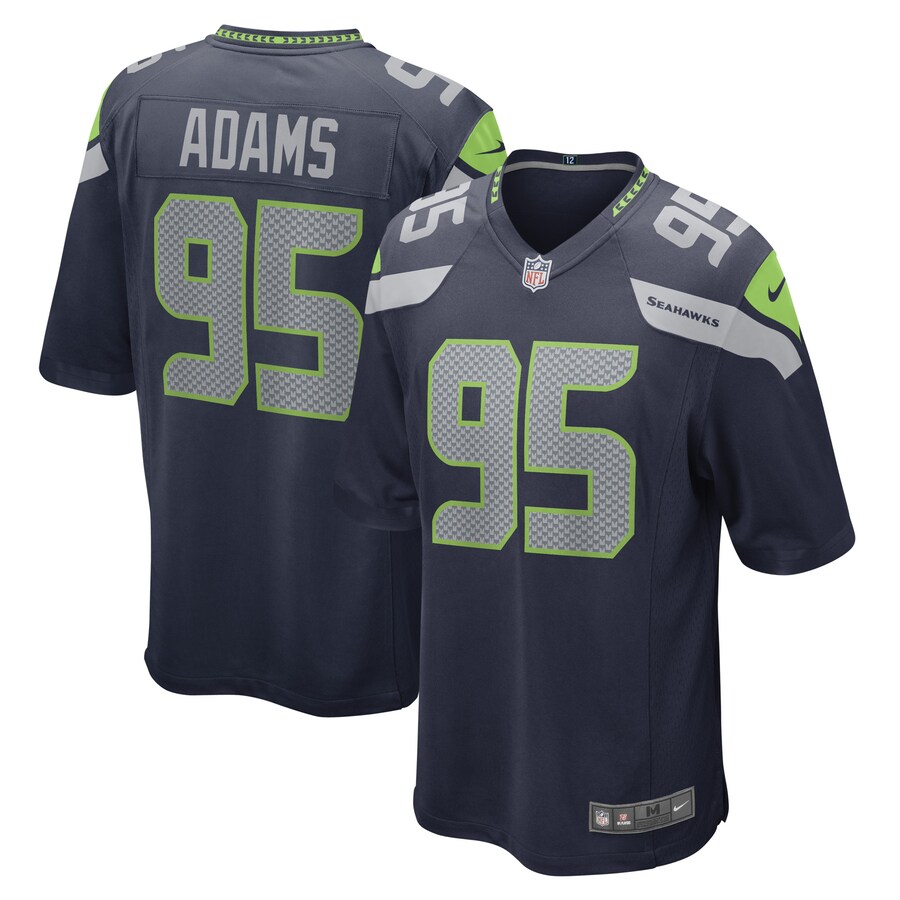 Men's Seattle Seahawks Myles Adams Nike College Navy Game Player Jersey - Puhuasuan