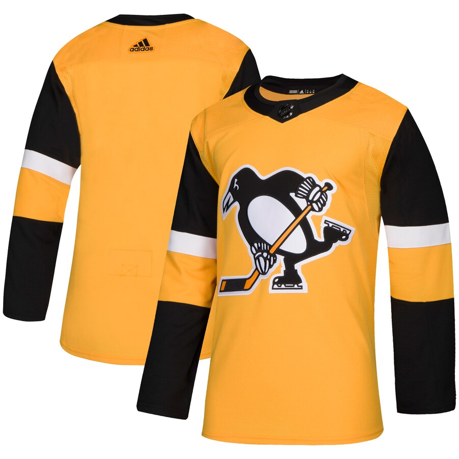 Men's Pittsburgh Penguins adidas Gold Alternate Authentic Jersey - Puhuasuan