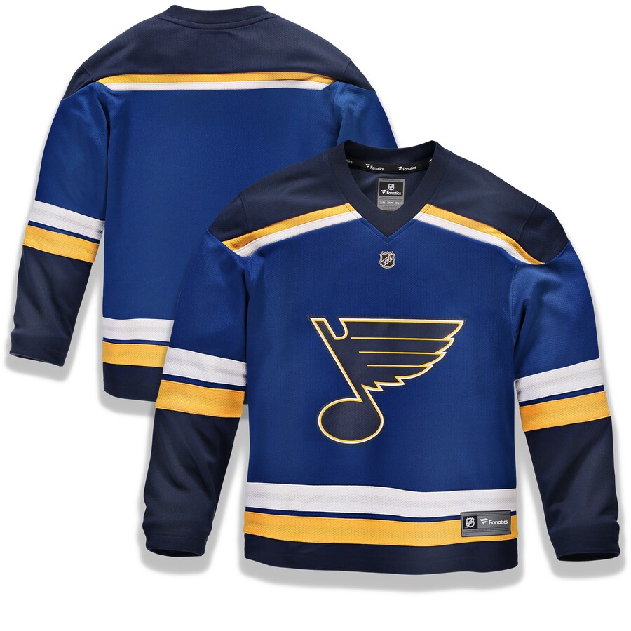 Youth St. Louis Blues Fanatics Branded Blue Home Replica Blank Jersey - Puhuasuan