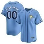 Men's Tampa Bay Rays  Nike Light Blue  Alternate Limited Custom Jersey - Puhuasuan