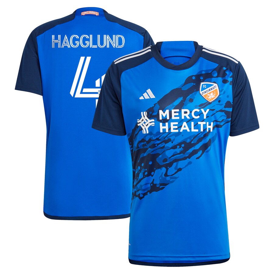 Men's FC Cincinnati Nick Hagglund adidas Blue 2023 River Kit Replica Jersey - Puhuasuan