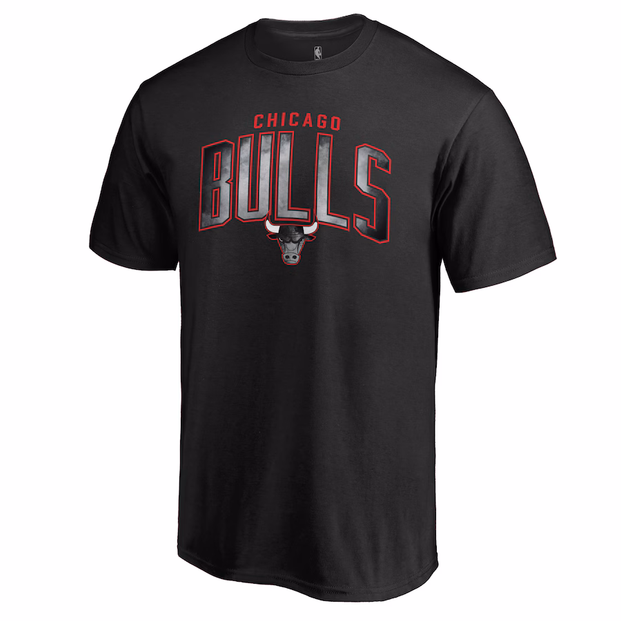 Men's Chicago Bulls Black Arch Smoke T-Shirt - Puhuasuan