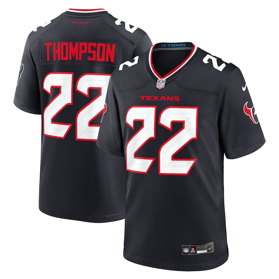 Men's Houston Texans Josh Thompson Nike  Navy Team Game Jersey - Puhuasuan