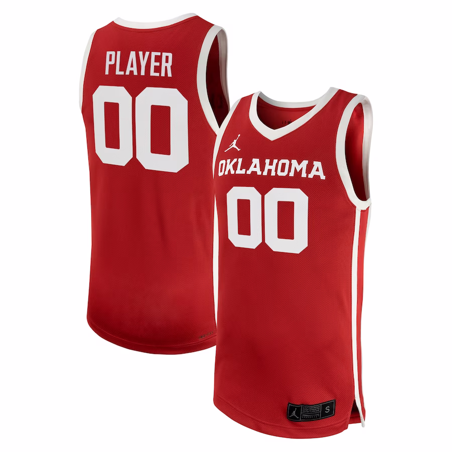 Oklahoma Sooners Jordan Brand Unisex NIL Pick-A-Player Women's Basketball Jersey - Crimson - Puhuasuan