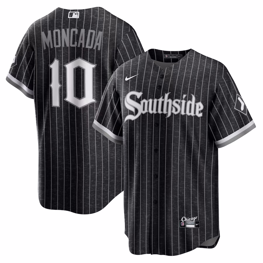 Men's Chicago White Sox Yoan Moncada Nike Black City Connect Replica Player Jersey - Puhuasuan