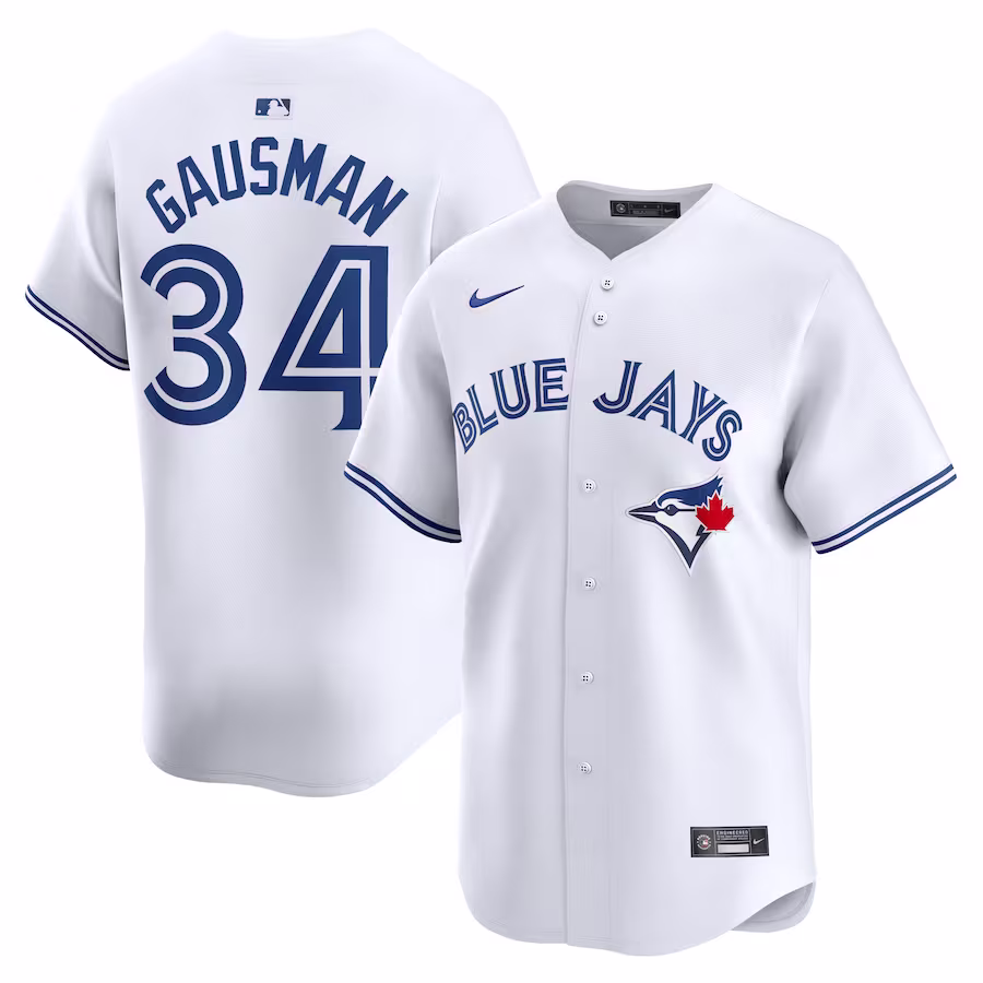Men's Toronto Blue Jays Kevin Gausman Nike White Home Limited Player Jersey - Puhuasuan