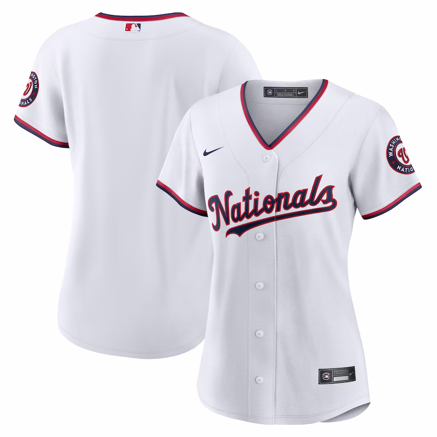 Women's Washington Nationals Nike White Alternate Replica Team Jersey - Puhuasuan