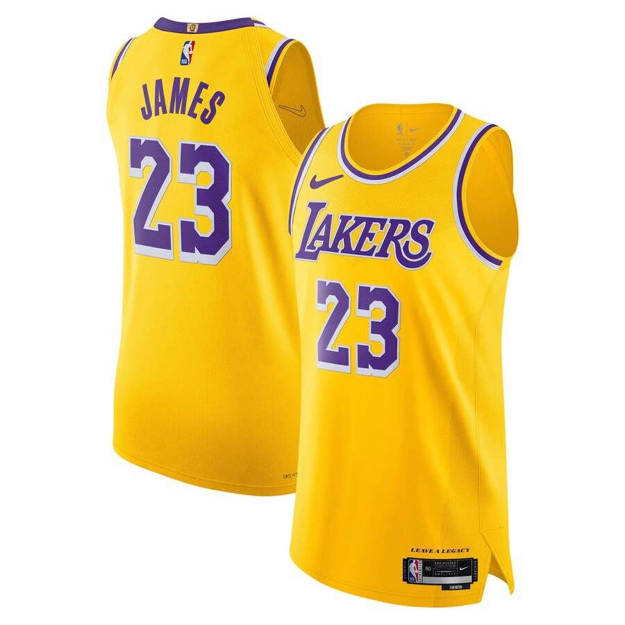 Men's Los Angeles Lakers LeBron James Nike Gold Icon Edition - Icon Edition - Puhuasuan