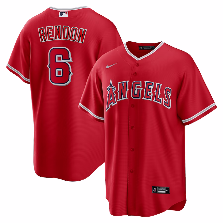 Men's Los Angeles Angels Anthony Rendon Nike Red Alternate Replica Player Name Jersey - Puhuasuan
