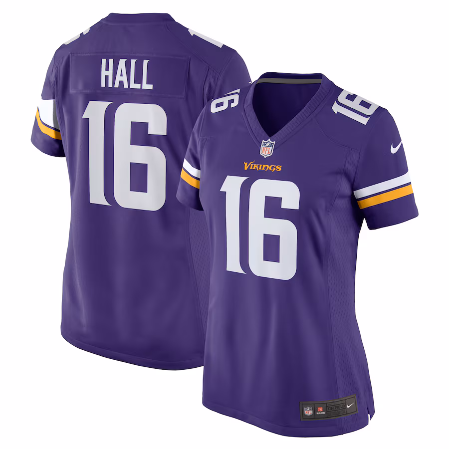 Women's Minnesota Vikings Jaren Hall Nike  Purple  Game Jersey - Puhuasuan