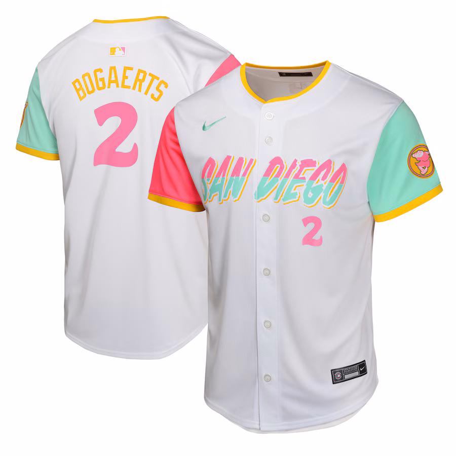 Youth San Diego Padres Xander Bogaerts Nike White City Connect Limited Player Jersey - Puhuasuan