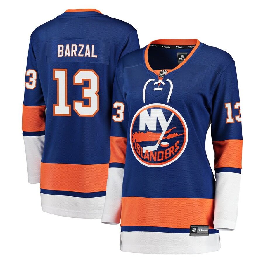 Women's New York Islanders Mathew Barzal Fanatics Branded Royal Breakaway Player Jersey - Puhuasuan