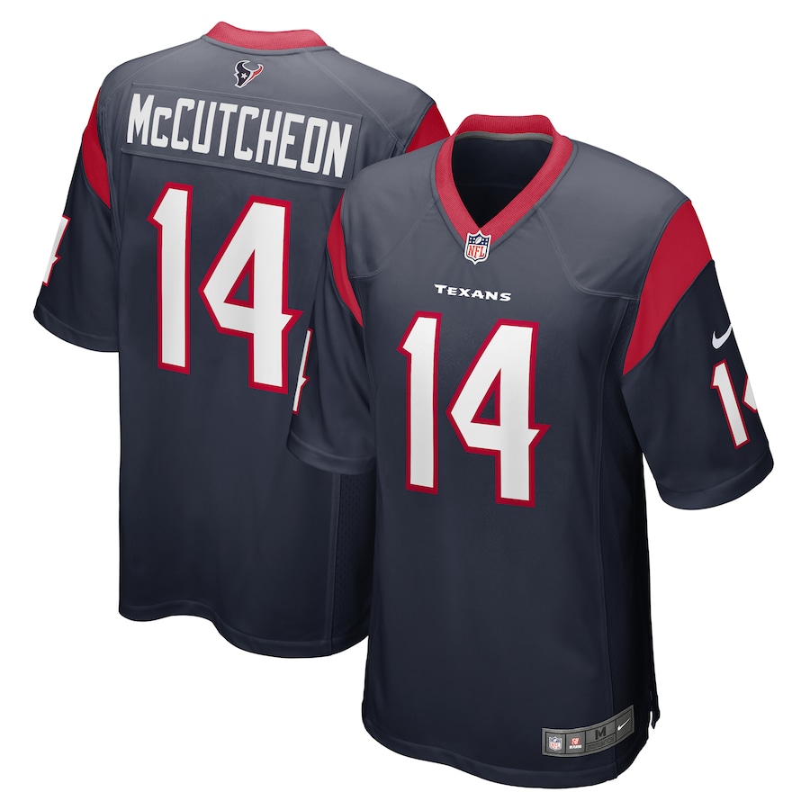 Men's Houston Texans Lance McCutcheon Nike Navy Team Game Jersey - Puhuasuan