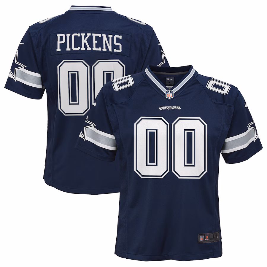 Youth Dallas Cowboys George Pickens Nike Navy Game Jersey - Puhuasuan