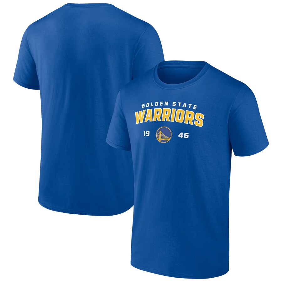 Men's Golden State Warriors Royal Rebel Logo T-Shirt - Puhuasuan