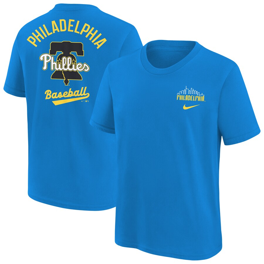 Youth Philadelphia Phillies Nike Blue City Connect T-Shirt - Puhuasuan