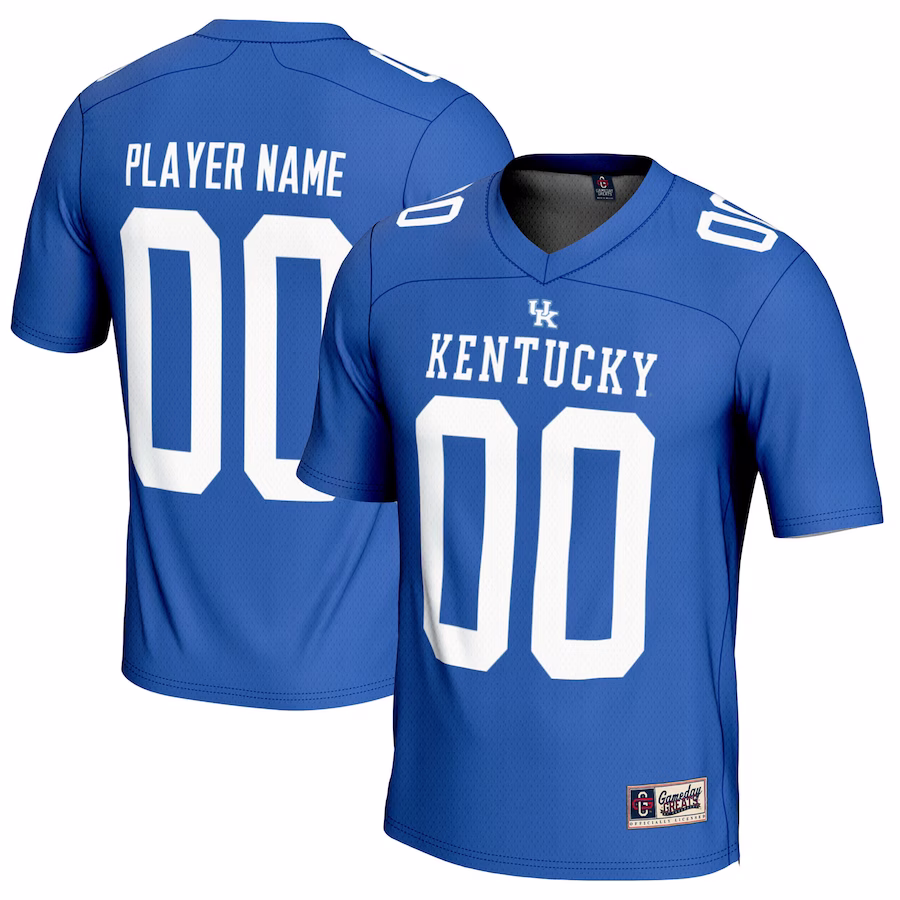 Kentucky Wildcats GameDay Greats Youth NIL Pick-A-Player Football Jersey - Royal - Puhuasuan