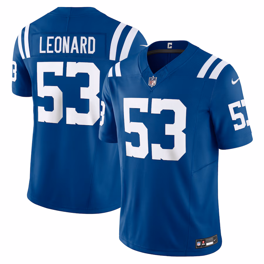 Men's Indianapolis Colts Shaquille Leonard Nike Royal Vapor F.U.S.E. Limited Jersey - Puhuasuan