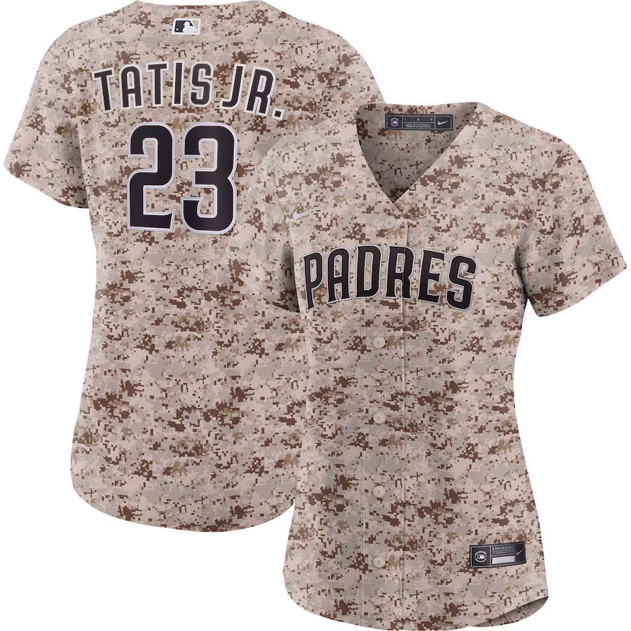 Women's San Diego Padres Fernando Tatis Jr. Nike Camo USMC Alternate Replica Player Jersey - Puhuasuan