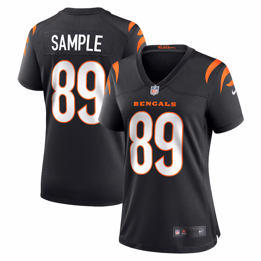 Women's Cincinnati Bengals Drew Sample Nike Black Game Jersey - Puhuasuan