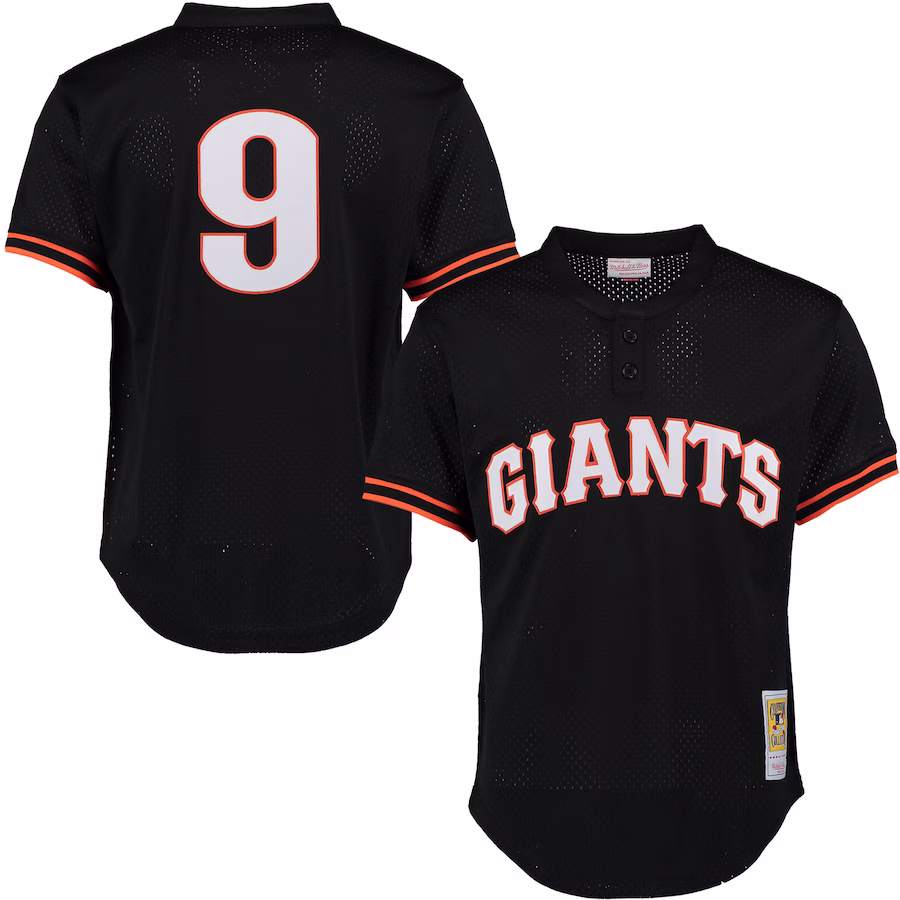 Men's San Francisco Giants Matt Williams Mitchell & Ness Black Cooperstown Mesh Batting Practice Jersey - Puhuasuan