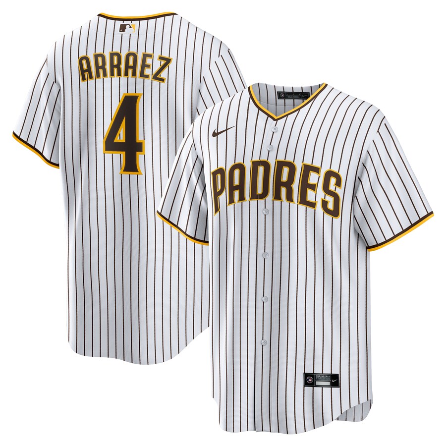 Men's San Diego Padres Luis Arraez Nike White Home Replica Jersey - Puhuasuan
