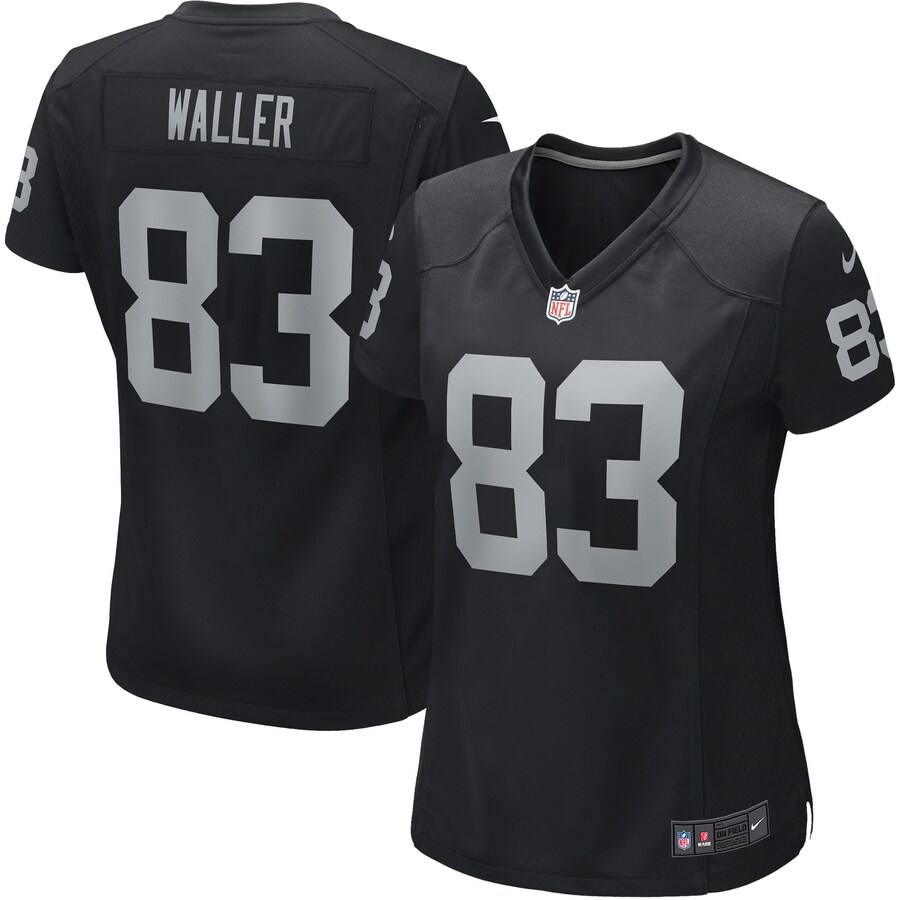 Women's Las Vegas Raiders Darren Waller Nike Black Player Jersey - Puhuasuan
