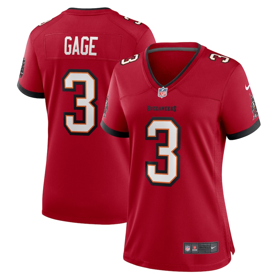 Women's Tampa Bay Buccaneers Russell Gage Nike  Red  Game Jersey - Puhuasuan