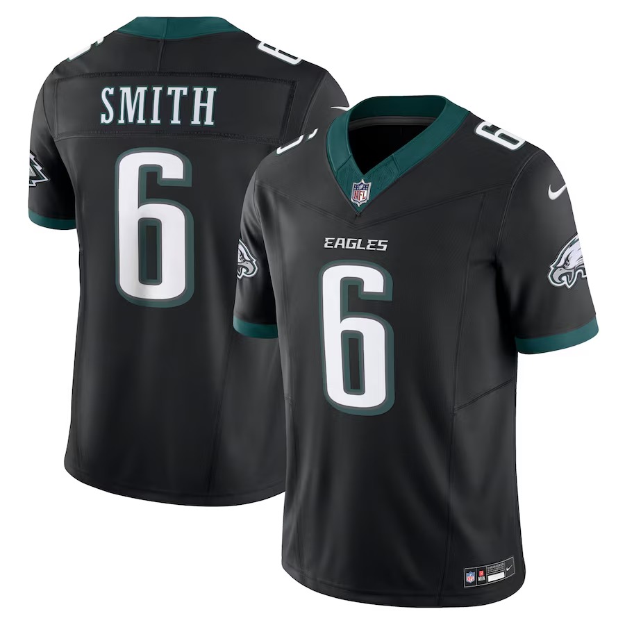 Men's Philadelphia Eagles DeVonta Smith Nike Black Alternate Vapor F.U.S.E. Limited Jersey - Puhuasuan