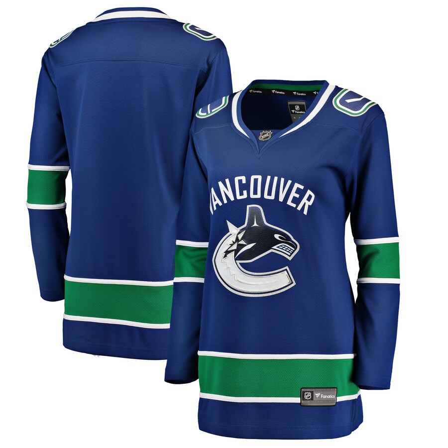 Women's Vancouver Canucks Fanatics Branded Blue Breakaway Home Jersey - Puhuasuan
