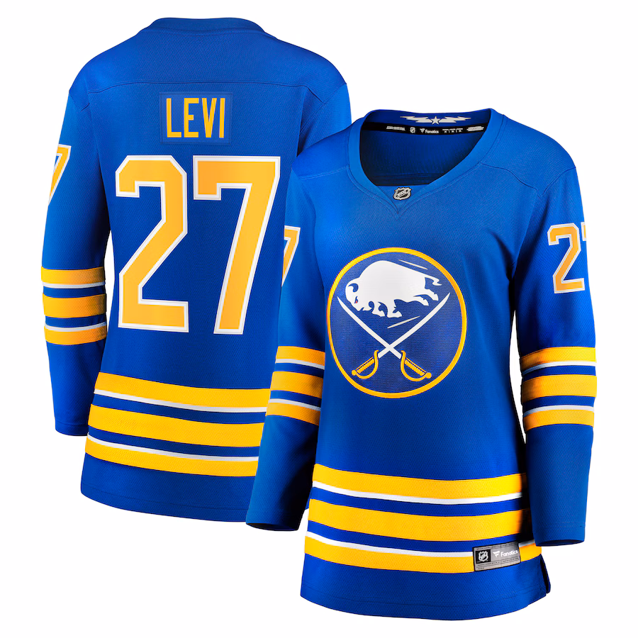 Women's Buffalo Sabres Devon Levi Fanatics Royal Home Breakaway Player Jersey - Puhuasuan