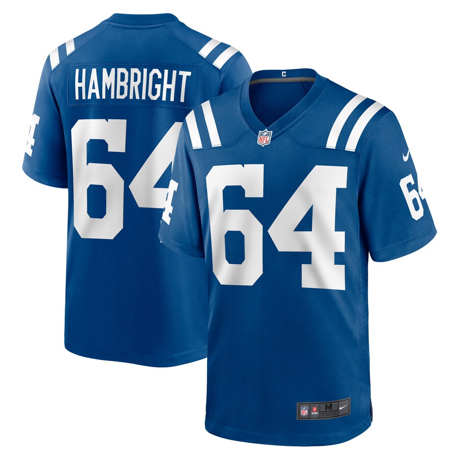 Men's Indianapolis Colts Arlington Hambright Nike Royal Game Player Jersey - Puhuasuan
