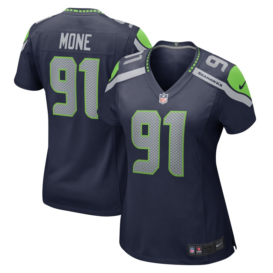 Women's Seattle Seahawks Bryan Mone Nike College Navy  Game Jersey - Puhuasuan