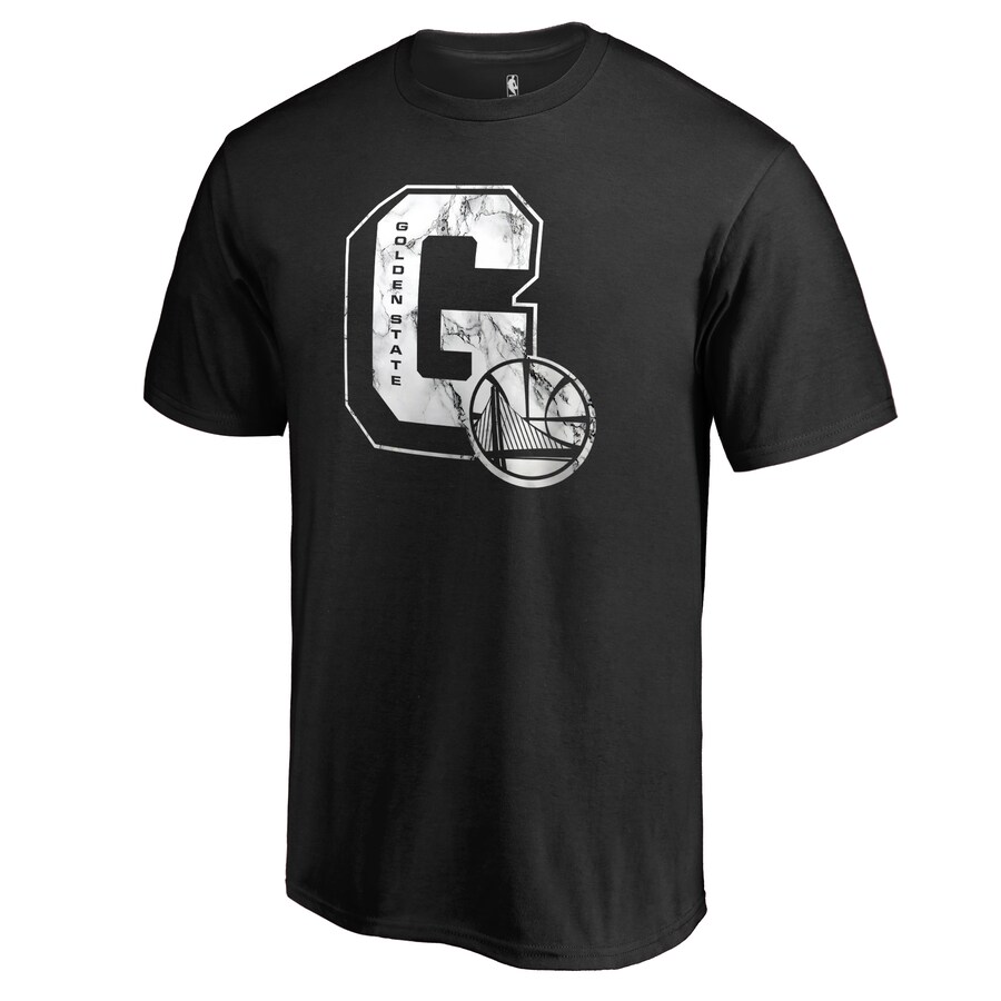 Men's Golden State Warriors Black Letterman T-Shirt - Puhuasuan