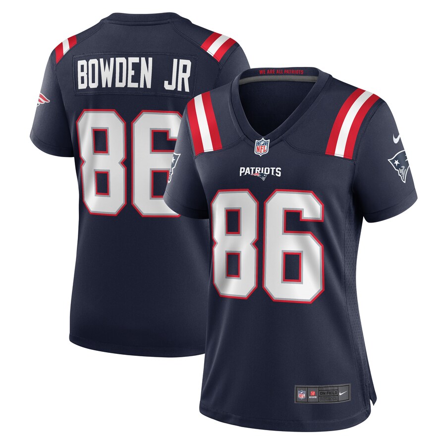 Women's New England Patriots Lynn Bowden Jr. Nike Navy Home Game Player Jersey - Puhuasuan