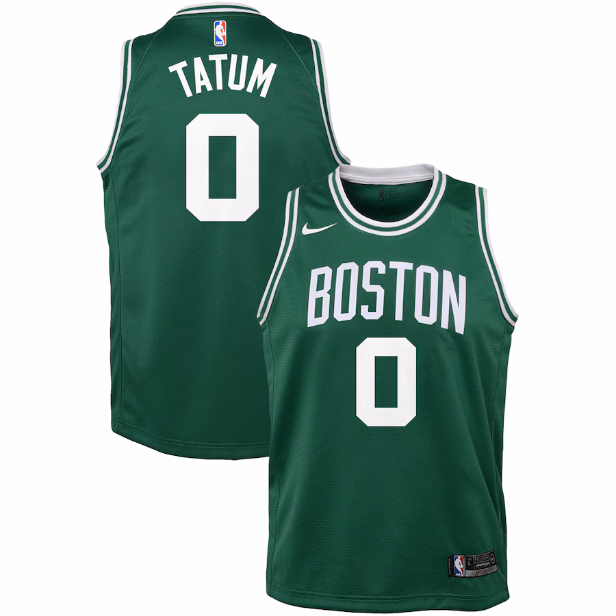 Youth Boston Celtics Jayson Tatum Nike Green Swingman Jersey - Icon Edition - Puhuasuan