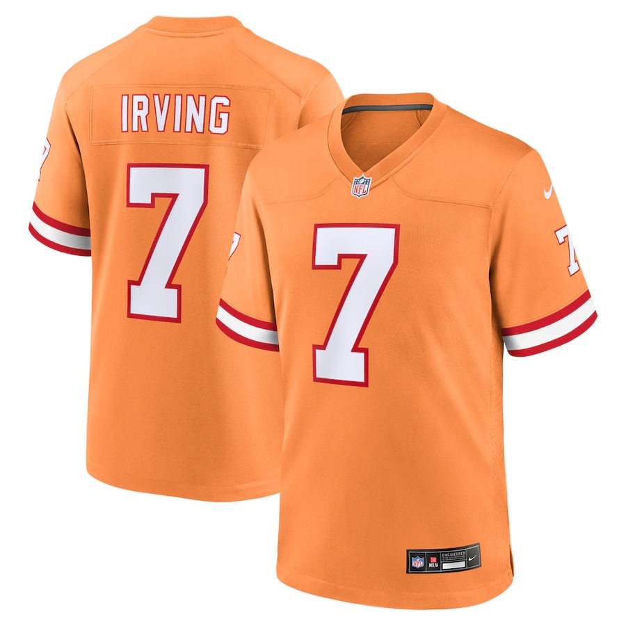 Men's Tampa Bay Buccaneers Bucky Irving Nike Orange Alternate Game Jersey - Puhuasuan