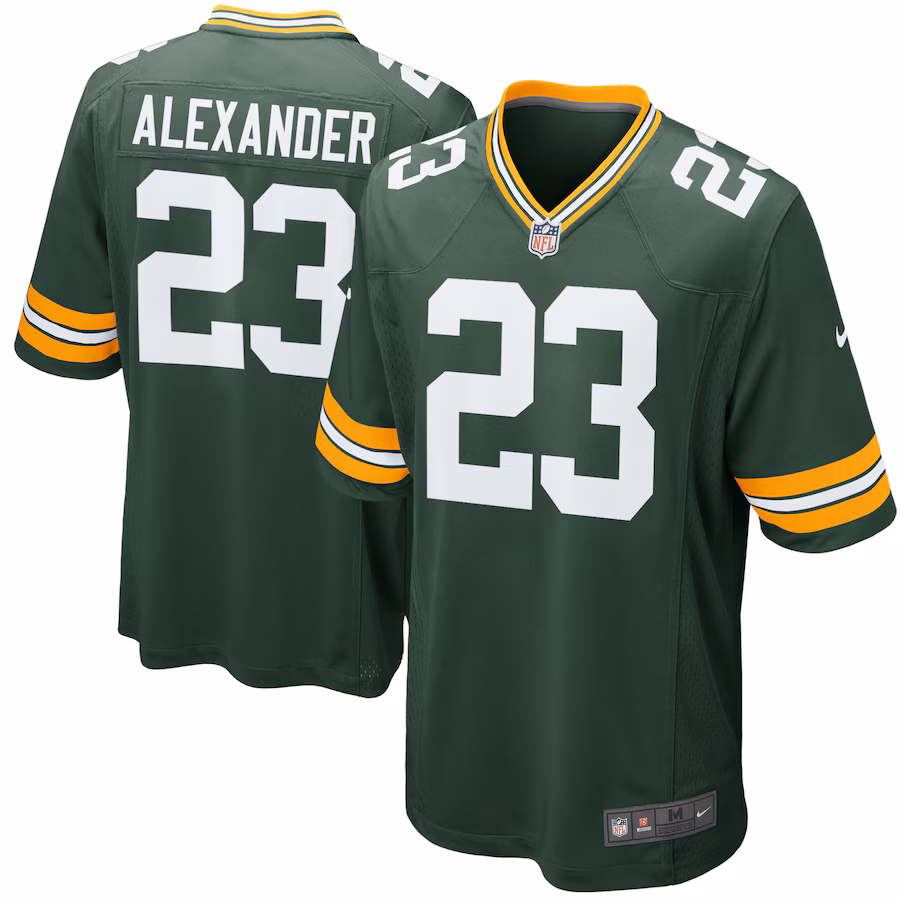 Men's Green Bay Packers Jaire Alexander Nike Green Game Player Jersey - Puhuasuan