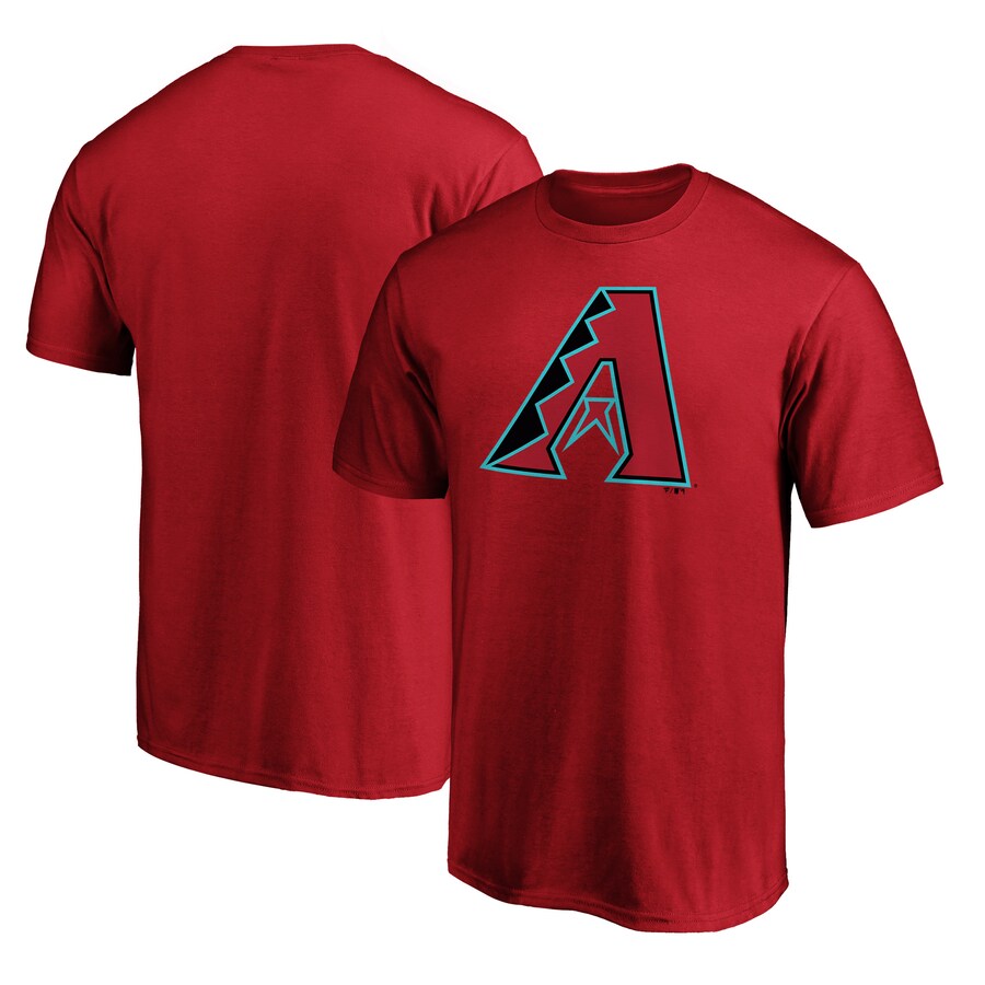 Men's Arizona Diamondbacks Red Official Team Logo T-Shirt - Puhuasuan