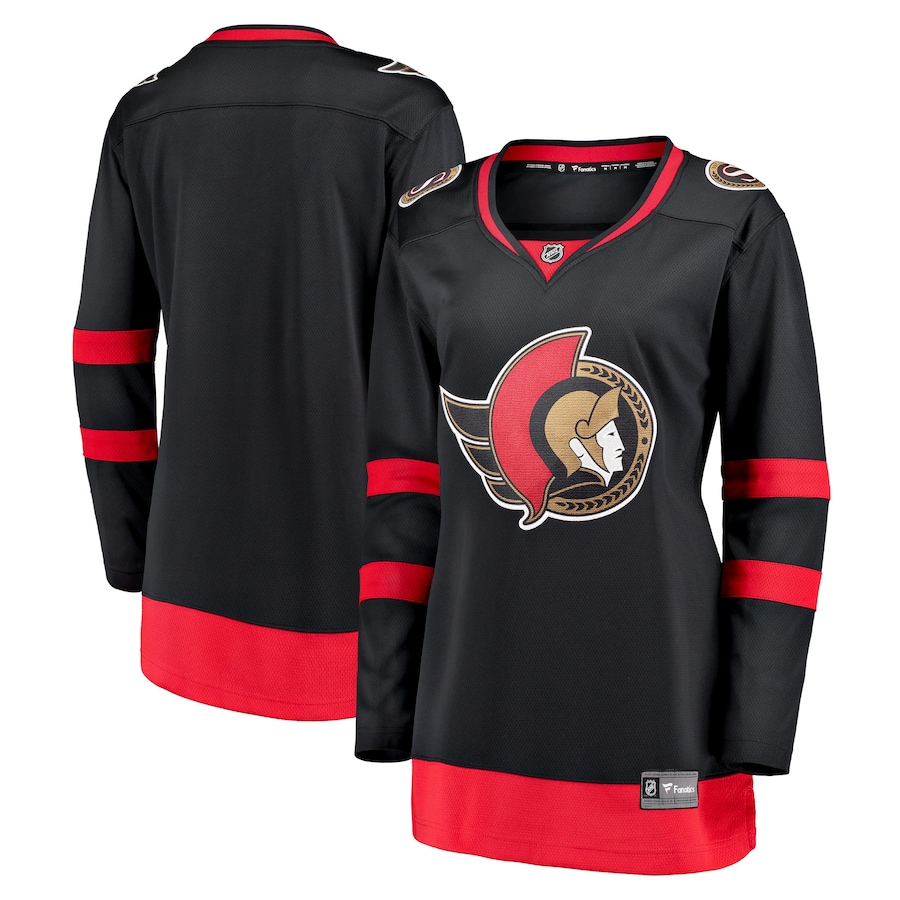 Women's Ottawa Senators Fanatics Black Home Breakaway Jersey - Puhuasuan