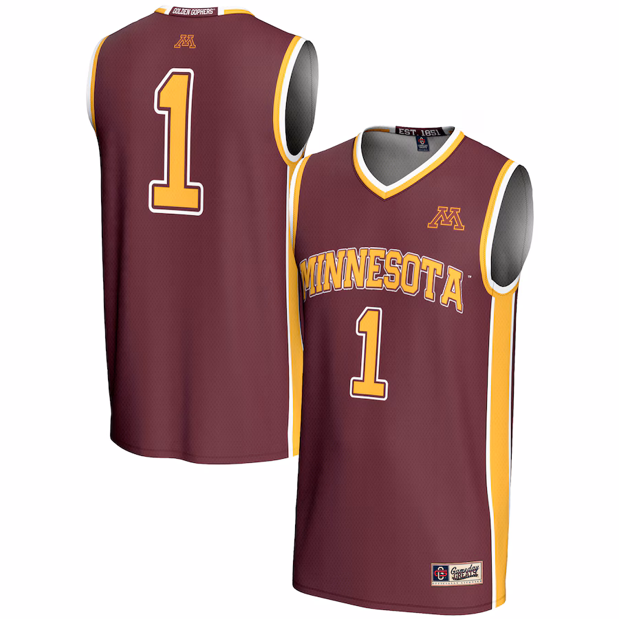 Unisex GameDay Greats #1 Maroon Minnesota Golden Gophers Lightweight Basketball Jersey - Puhuasuan