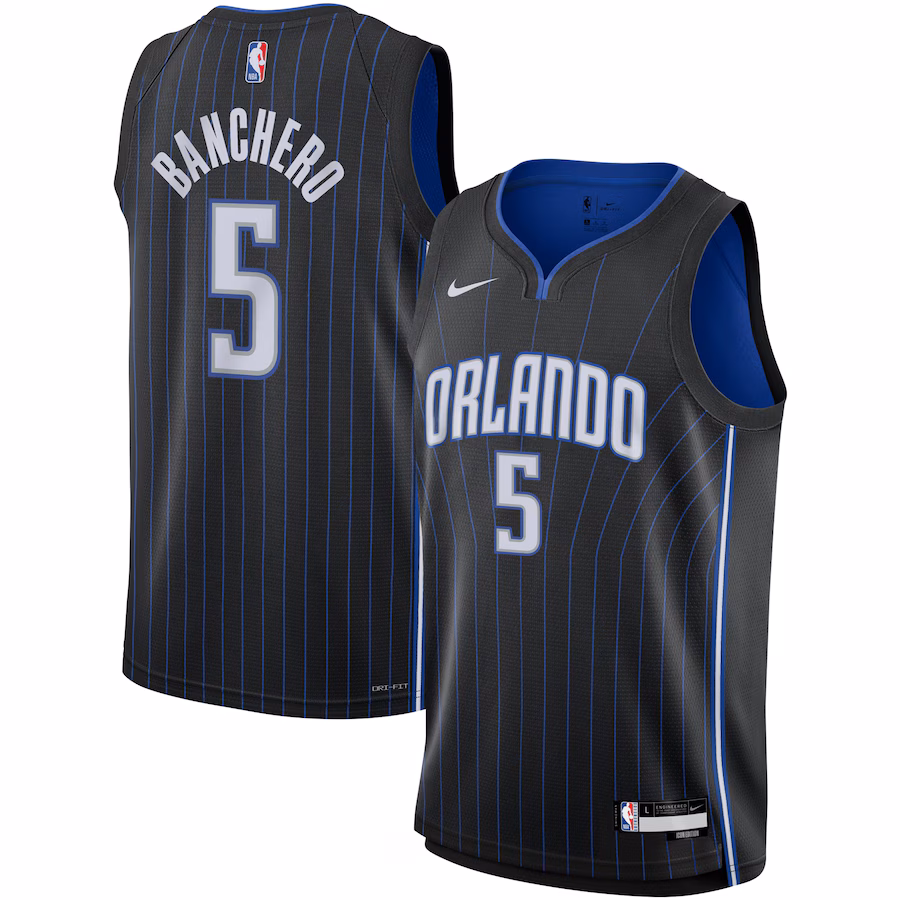 Youth Orlando Magic Paolo Banchero Nike Black Swingman Jersey - Icon Edition - Puhuasuan