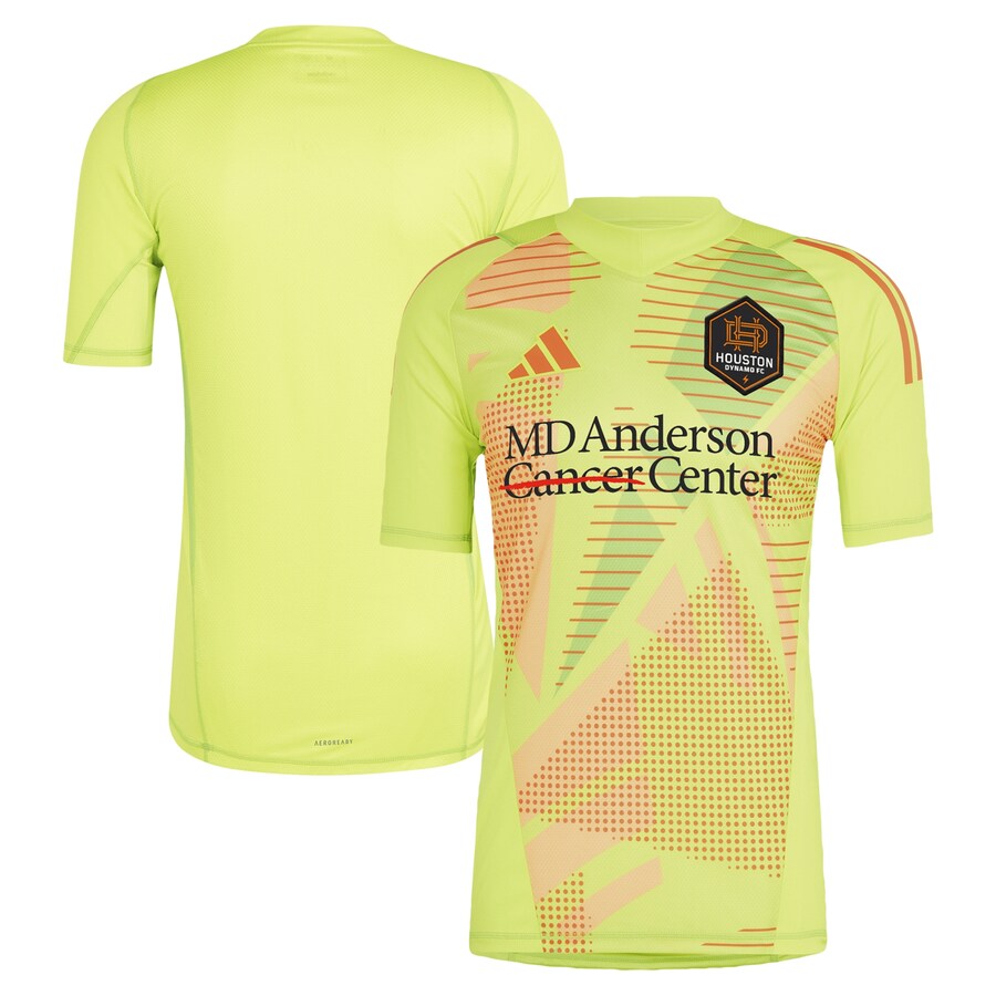 Men's Houston Dynamo FC adidas Yellow 2024 Goalkeeper Jersey - Puhuasuan