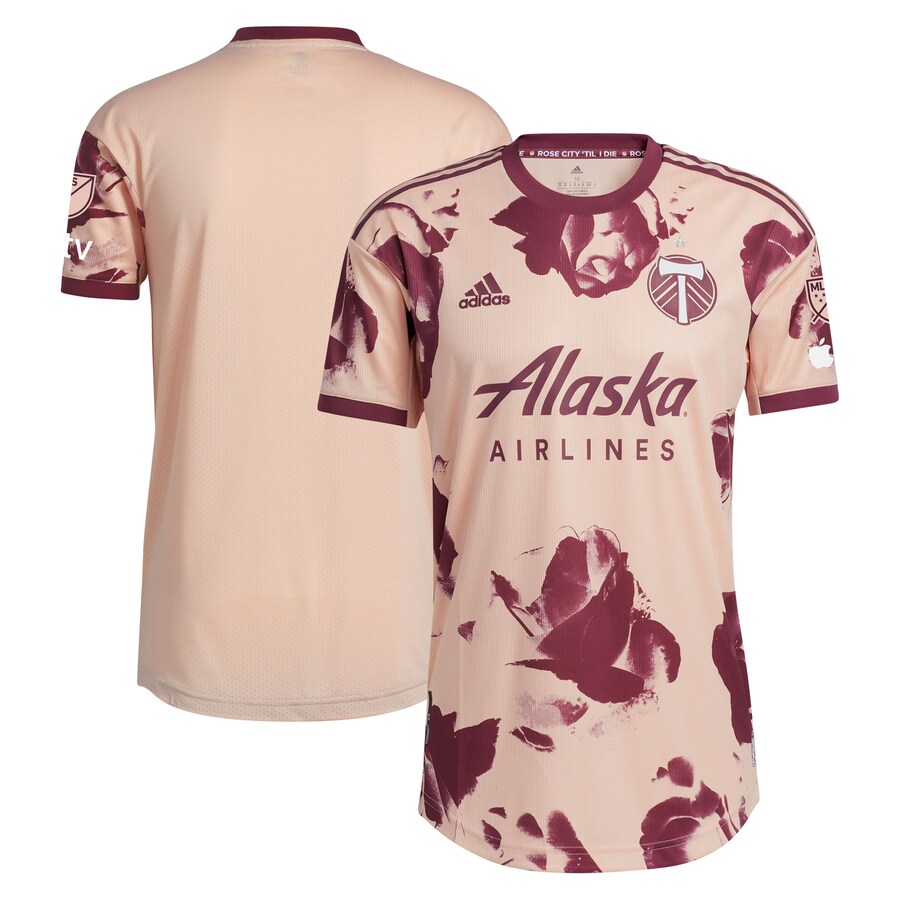 Men's Portland Timbers  adidas Pink 2023 Heritage Rose Kit Authentic Jersey - Puhuasuan
