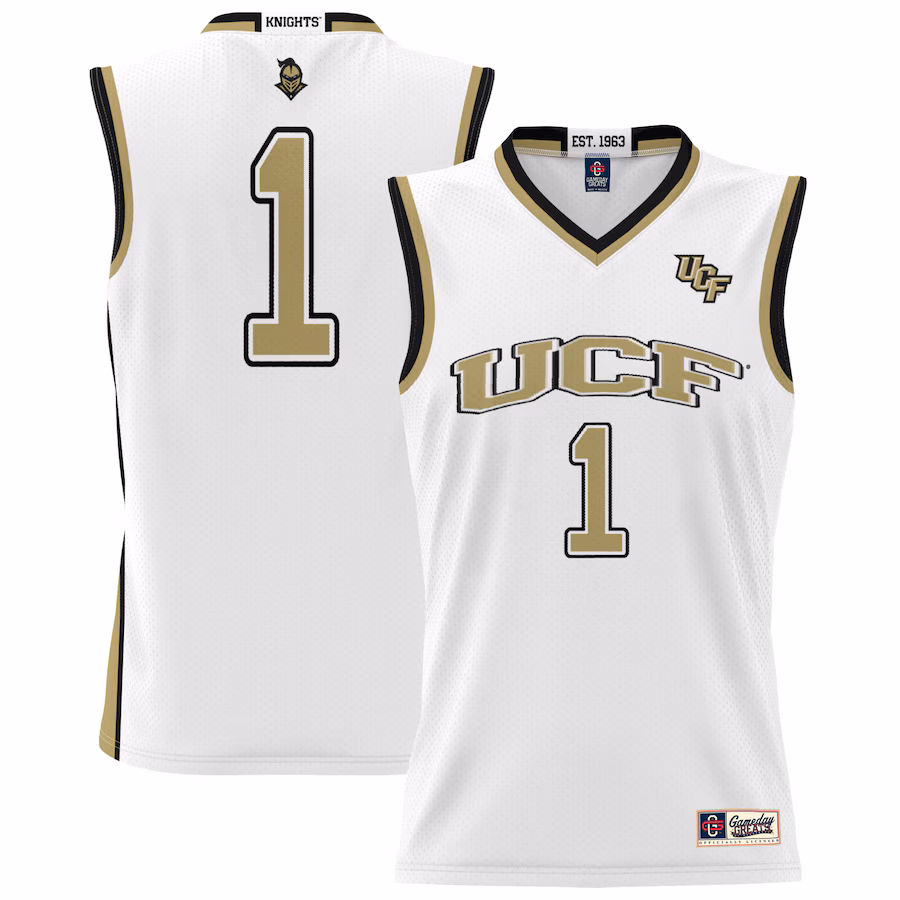 Youth GameDay Greats #1 White UCF Knights Lightweight Basketball Jersey - Puhuasuan