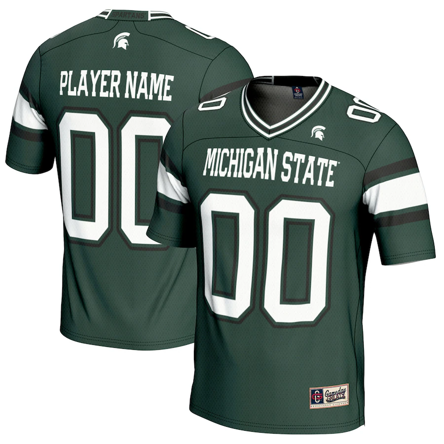 Michigan State Spartans GameDay Greats Youth NIL Pick-A-Player Football Jersey - Green - Puhuasuan