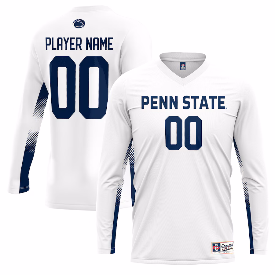 Penn State Nittany Lions GameDay Greats Unisex NIL Lightweight Volleyball Jersey - White - Puhuasuan