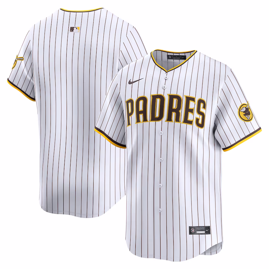 Men's San Diego Padres Nike White Home Limited Jersey - Puhuasuan