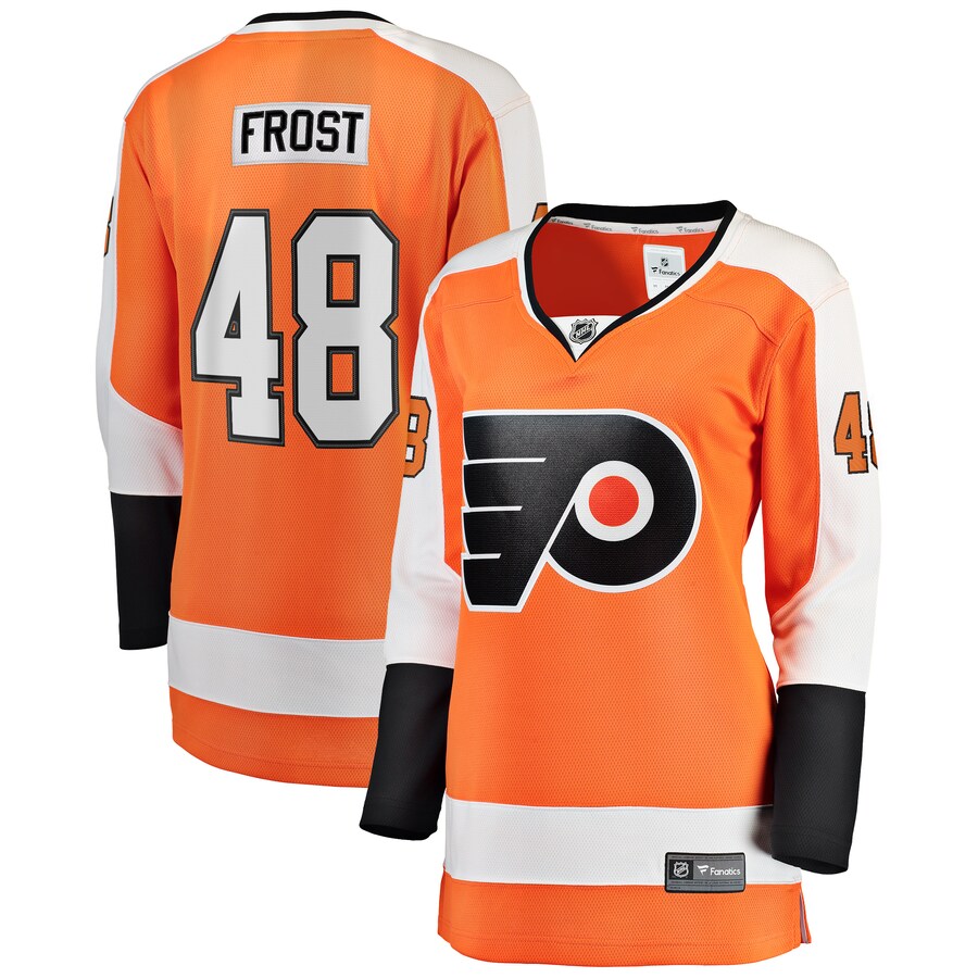 Women's Philadelphia Flyers Morgan Frost Fanatics Branded Orange Breakaway Player Jersey - Puhuasuan